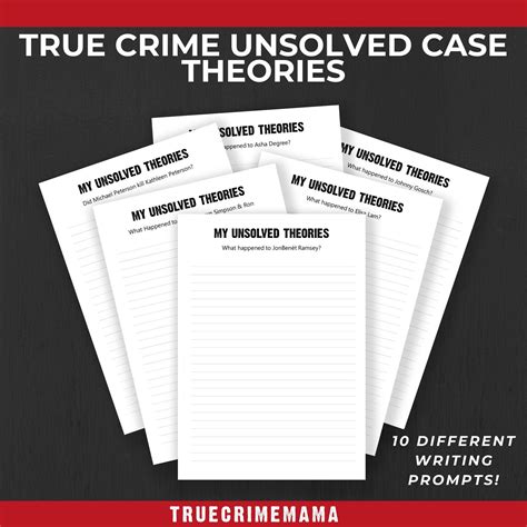Unsolved Case Files Printable Free